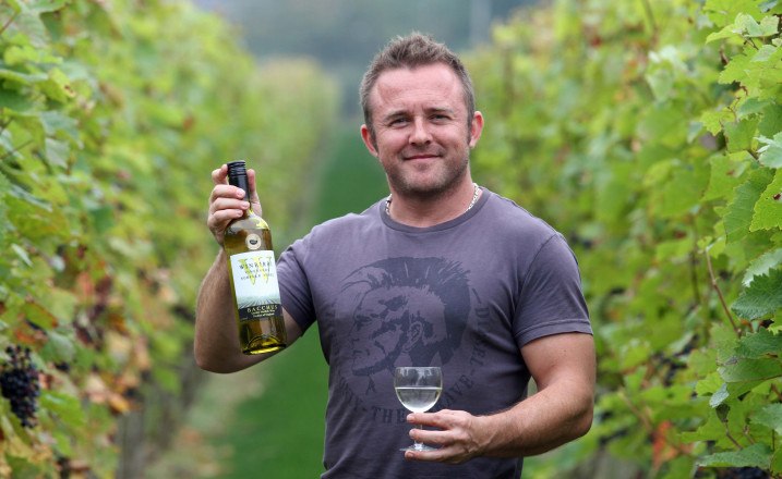 Lee Dyer in the vineyard 1